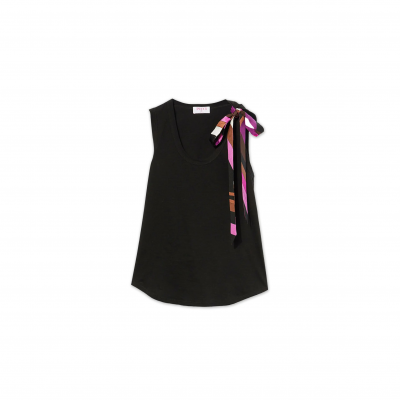 PUCCI EMILIO COTTON TANK TOP IN BLACK 4UTP204U982999